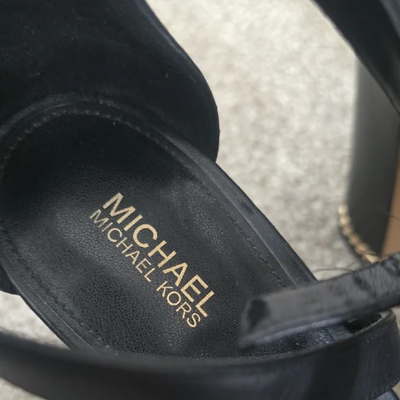 Michael Kors Black Strappy Heels - Picture 2 of 6